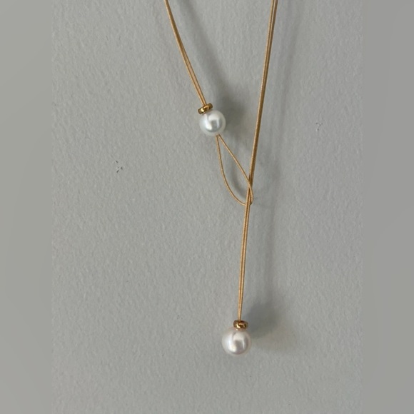 Duo Freshwater Pearl Necklace - Picture 7 of 7